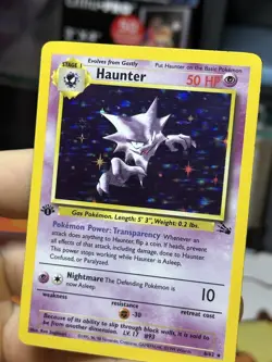 1st Edition Gengar 5/62 Haunter 6/62 Fossil 1999 Vintage WOTC Holo Pokemon Rare - Image 5