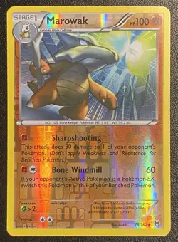 Marowak Reverse Holo Rare 78/162 Pokemon TCG XY - BREAKthrough NM Free Ship - Image 1