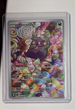 Morpeko 206/182 Full Art Illustration Rare Holo SV04: Paradox Rift Pokemon - Image 1