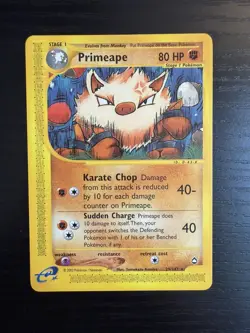 2002 Pokemon TCG Aquapolis Primeape Non-Holo 029/147 NM - Image 1