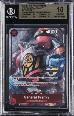 2022-24 ONE PIECE PROMO CELEBRATION PACK GENERAL FRANKY BGS 10 - Image 1