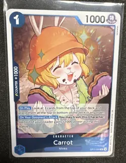 One Piece Carrot OP11-049 A Fist of Divine Speed Foil - Image 1