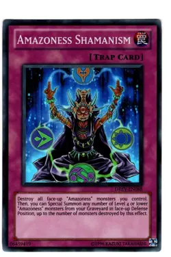 DREV-EN088 AMAZONESS SHAMANISM SUPER RARE 1st EDITION NEAR MINT YuGiOh TCG - Image 1