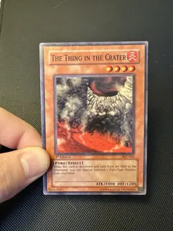 Yugioh! The Thing In The Crater IOC-063 Common 1st Edition NA English Vintage - Image 1