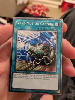 ☆ RA03-EN127 Wave Motion Cannon Platinum Secret Rare 1st YuGiOh ☆ - Image 1