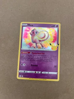 Pokemon Card Celebrations Set Mew 011/025 Holo Rare NM - Image 1