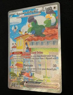 Special Illustration Rare SQUAWKABILLY EX Pokemon Card Paldea Evolved #264 NM - Image 4