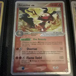 2006 Pokemon Card - Arcanine ex - 83/92 - Ultra Holo Rare EX Legend Maker MP/HP - Image 1