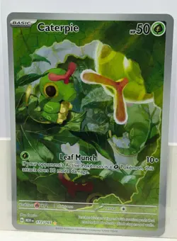 Caterpie 172/165 IR NM SV: Scarlet & Violet 151 Illustration Rare Pokemon TCG - Image 1