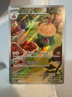 Pokemon Appletun 211/191 SV8 Surging Sparks Illustration Rare Full Art Holo - Image 1