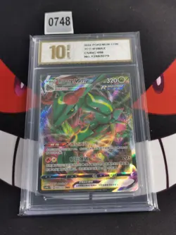 Pokemon TCG S-Chinese Rayquaza VMAX CS4BC 098/132 RRR -Pyxis gold 10 - Image 1
