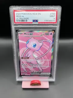 Pokemon Mew ex Ultra Rare Holo Sv: Scarlet & Violet 151 193/165 PSA 9 - Image 1