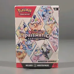 Pokemon Scarlet & Violet Prismatic Evolutions Booster Bundle 6 Packs New Sealed - Image 1