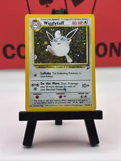 Wigglytuff 19/130 Base Set 2 Holo Rare Card 1999 WOTC Pokemon TCG HP - Image 2