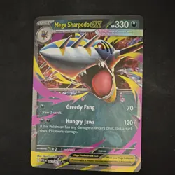 Pokemon Mega Sharpedo EX Me02: Phantasmal Flames 061/094 Double Rare Holo 330 HP - Image 1