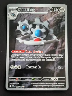 Klinklang 141/086 Black Bolt Illustration Rare 2025 Pokemon TCG NM - Image 1