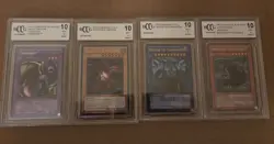 YuGiOh! - Graded BCCG 10 Lot of 4 Fusionist, Red Eyes B. Dragon, Obelisk, Reaper - Image 2