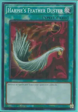 Harpie's Feather Duster - EGS1-EN022 - Super Rare - 1st Edition - Lightly Played - Image 1
