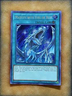 Yugioh Majesty with Eyes of Blue LCKC-EN031 Secret Rare NM - Image 1