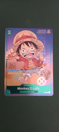 Monkey.D.Luffy (1st Anniversary Tournament) P-037 One Piece Promotion Cards Foil - Image 1