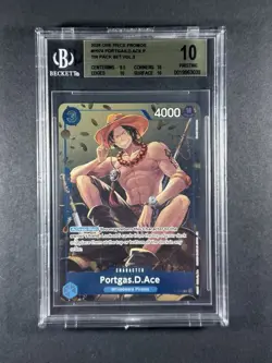 Portgas.D.Ace (Tin Pack Set Vol. 2) P-074 One Piece Promotion Cards Foil BGS 10 - Image 1