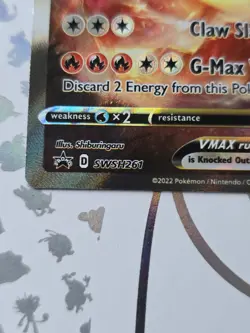 Charizard VMAX SWSH261 Pokemon Card Ultra Premium Collection Black Star Promo - Image 2