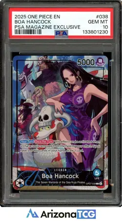 One Piece 2025 Boa Hancock OP07-038 PSA Magazine Exclusive GEM MINT PSA 10 - Image 1