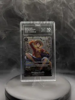 One Piece Monkey D. Luffy P-075 English Promo Tin Set Vol 2 TAG GEM MINT 10 - Image 1