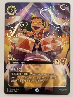 LILO Rock Star ENCHANTED! Disney Lorcana WINTERSPELL 223/204 - Image 1