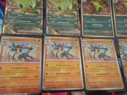Pokemon mixed 11 card lot , Tyranitar, Lucario stamped lot - Image 2