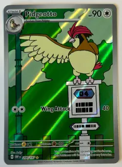 Pidgeotto 208/197 SV03: Obsidian Flames Holo Pokemon Card NM Illustration Rare - Image 1