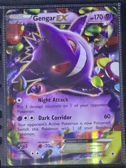 Gengar EX 34/119 NM XY Phantom Forces Jumbo Card 2014 - Image 1