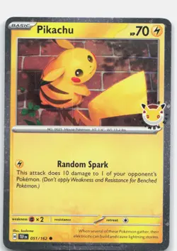 Pikachu - (Cosmo Holo) Holo Promo Miscellaneous Cards & Products 051/162 NM - Image 1