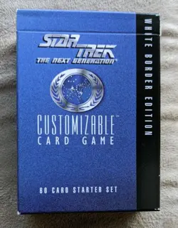 STAR TREK TNG Customizable Card Game 60 card starter LIMITED EDITION zab - Image 1
