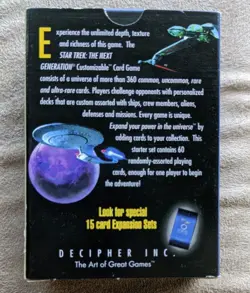 STAR TREK TNG Customizable Card Game 60 card starter LIMITED EDITION zab - Image 2