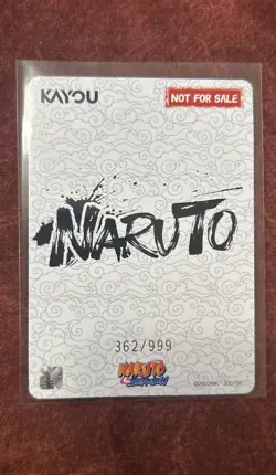 2025 Kayou Naruto English Series 2 Promo Serial Naruto Uzumaki Card #362/ 999 - Image 2