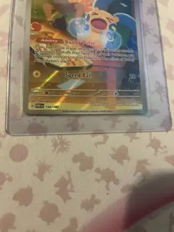 Pokemon TCG Minun Card 194/182 Paradox Rift IR MINT Condition - Image 3