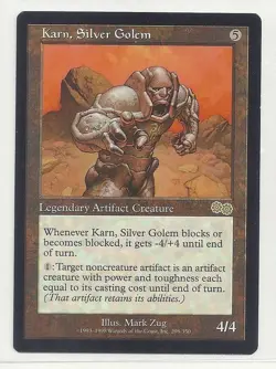 MTG URZA'S SAGA 1x NM- Karn, Silver Golem Magic the Gathering Card Artifact-4/+4 - Image 1