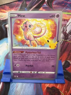 Mew 011/025 2023 World Championships Deck Variant Pokemon NM Celebrations Card - Image 1