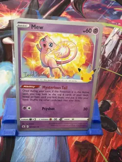 Mew 011/025 2023 World Championships Deck Variant Pokemon NM Celebrations Card - Image 2
