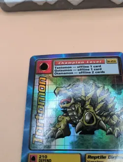 Digimon Tortomon St-25S Holo Foil Bandai Digimon Card 1999 HP - Image 3