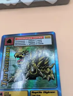 Digimon Tortomon St-25S Holo Foil Bandai Digimon Card 1999 HP - Image 4