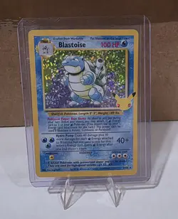 Pokemon TCG Holo Card Blastoise 25th Anniversary Base Set 2/102 - Image 1