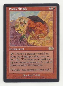MTG URZA'S SAGA 1x NM- Sneak Attack Magic the Gathering Card Into Play ETB Haste - Image 1