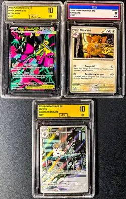 Pokemon TCG 3 Card Graded Slab Lot Holos/Reverse Holos Gem Mint 10s - Image 1