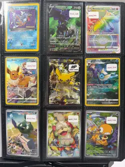 Pokemon Charizard Binder Pikachu EX xy124 Sir Rainbow Full Art GX TG 45 Cards - Image 2