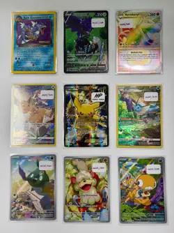 Pokemon Charizard Binder Pikachu EX xy124 Sir Rainbow Full Art GX TG 45 Cards - Image 5