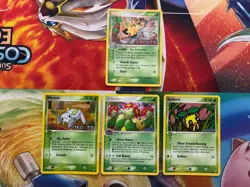 Vintage Pokemon Card Lot Reverse Holo Fire Deoxys Unseen Forces Bellossom - Image 1