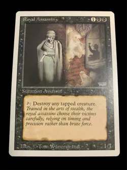 1994 Magic: The Gathering - Revised(3rd) - ROYAL ASSASSIN - Vintage Rare - NM - Image 1