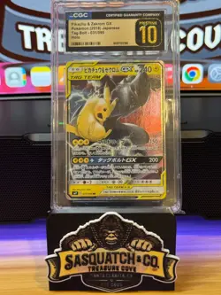 Pokemon TCG CGC Pristine 10 Pikachu & Zekrom GX 031/095 Tag Bolt - Image 1